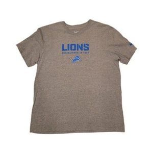Nike Detroit Lions T-Shirt Regular Fit Color Gray Size XL
